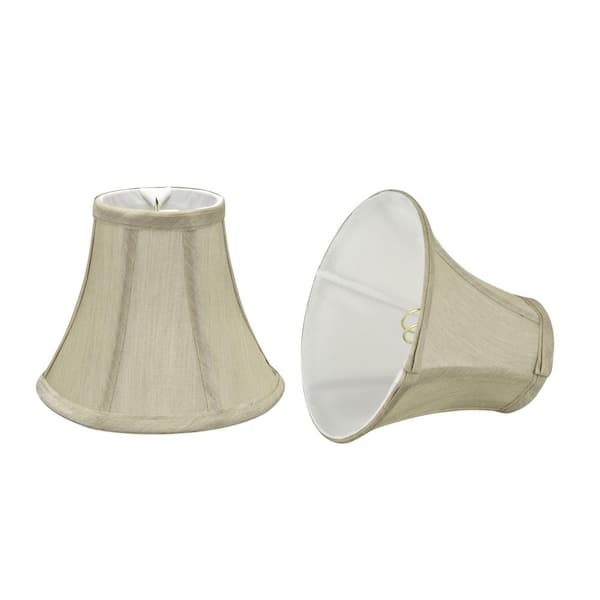 Aspen Creative Corporation 6 in. x 5 in. Beige Bell Lamp Shade (2-Pack)