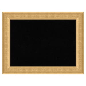 Trellis Gold Wood Framed Black Corkboard 34 in. x 26 in. Bulletine Board Memo Board