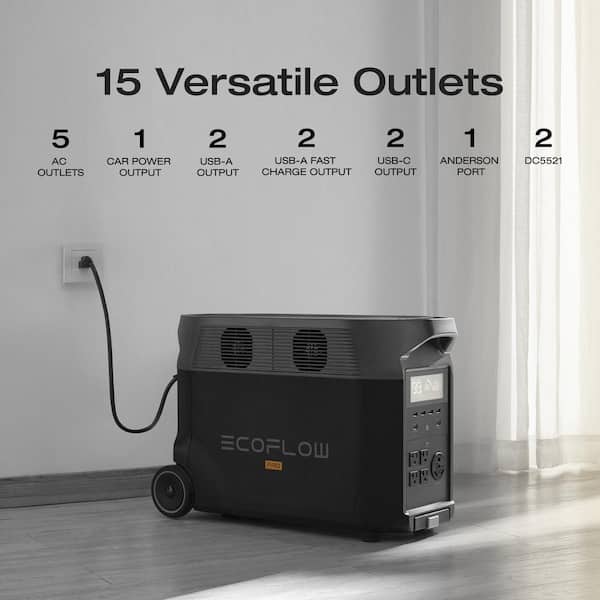 EcoFlow Battery Solar Generator DELTA Pro 3600Wh Solar, 3600W