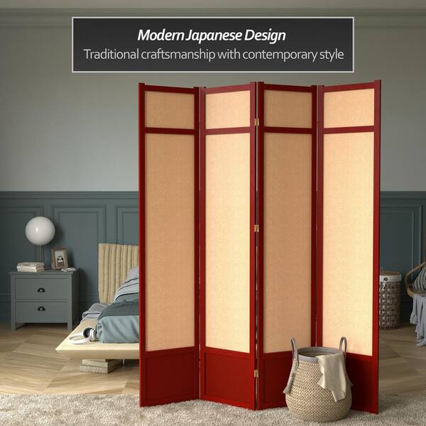 寺院の庭 SLD 4枚 rosewood-oriental-furniture-