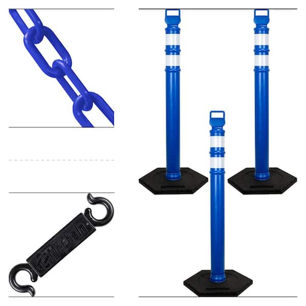 Blue Delineator and Chain Kit (3PK)