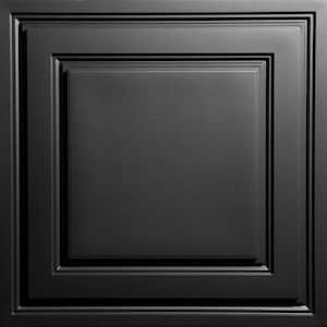 Oxford Black 2 ft. x 2 ft. Lay-in Ceiling Panel (Case of 6)