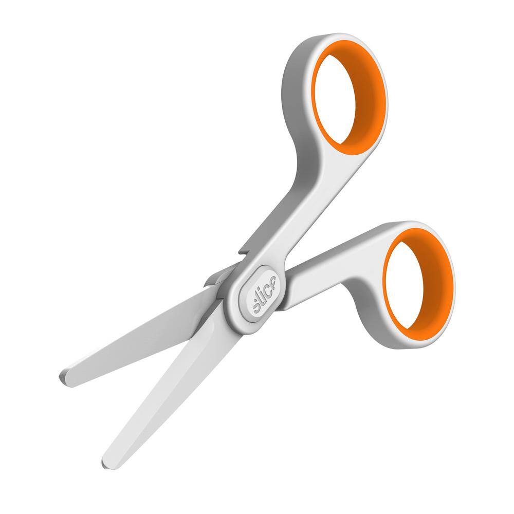 Slice 10544 Ceramic Scissors - Rounded Tips | Never Rusts, Finger Friendly, Food Grade, BPA, Micro Ceramic Safetey Blades