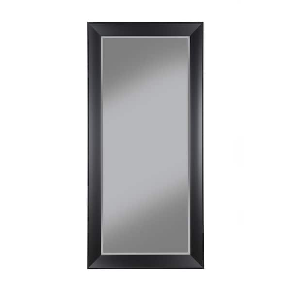 Martin Svensson Home Oversized Black Plastic Beveled Glass Full-Length Modern Mirror (65 in. H X 31 in. W)