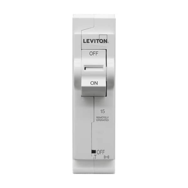 Leviton 1-Pole 15 Amp, 120-Volt, 2nd Gen Wi-Fi Smart Branch Circuit Breaker Standard, 10kA Interrupt Rating, Thermal Magnetic