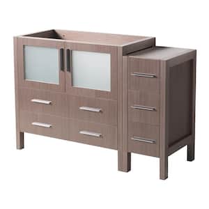 Torino 48 in. Modern Bathroom Vanity Cabinet Only in Gray Oak