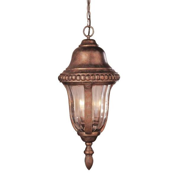 Bel Air Lighting 3-Light Antique Bronze Outdoor Hanging Pendant