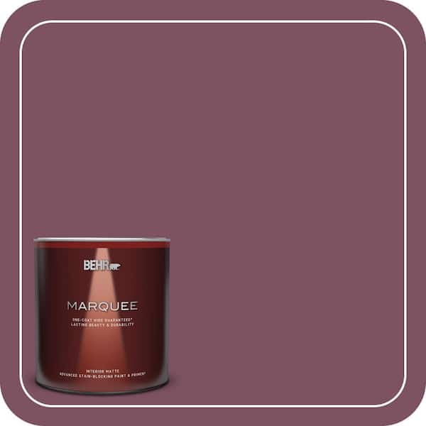 BEHR MARQUEE 1 qt. #PPU1-19 Classic Berry Matte Interior Paint & Primer