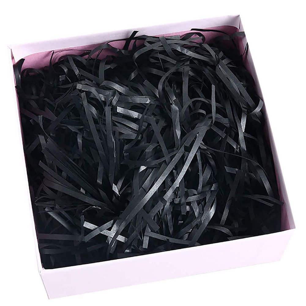 100g Black Raffia Paper Shreds for Gift Box, Crinkle Cut Shred Filler, Reusable, Gift Wrapping and Basket Filling price history on PriceWatchPro