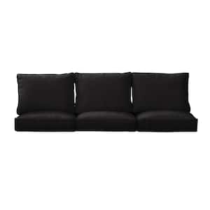 27 x 23 x 5 (6-Piece) Deep Seating Outdoor Couch Cushion in ETC Coal
