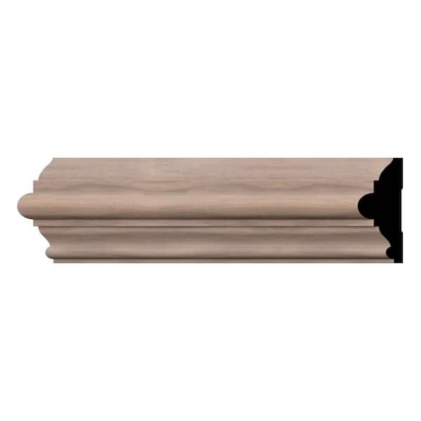 Ekena Millwork WM300 1.06 in. D x 3 in. W x 96 in. L Wood (Walnut) Chair Rail Molding