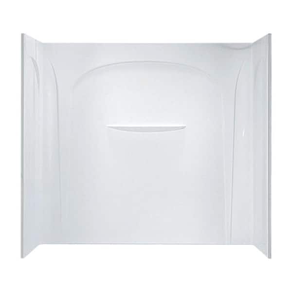 STERLING Acclaim 31-1/2 in. x 60 in. x 54 in. 3-piece Direct-to-Stud Tub and Shower Wall Set in White