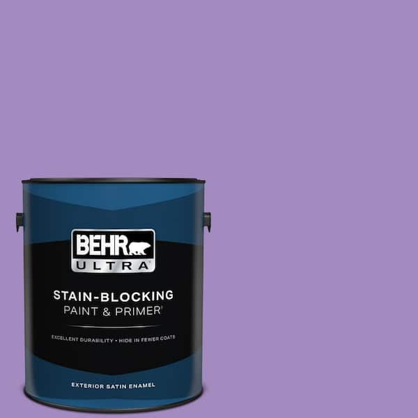 BEHR ULTRA 1 gal. #P570-4 Classic Bouquet Satin Enamel Exterior Paint & Primer