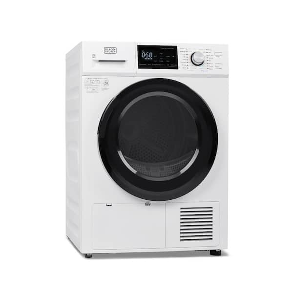 BLACK+DECKER 4.4 cu. ft. 240-Volt Ventless Electric Dryer with Heat Pump in  White BDFH44M - The Home Depot