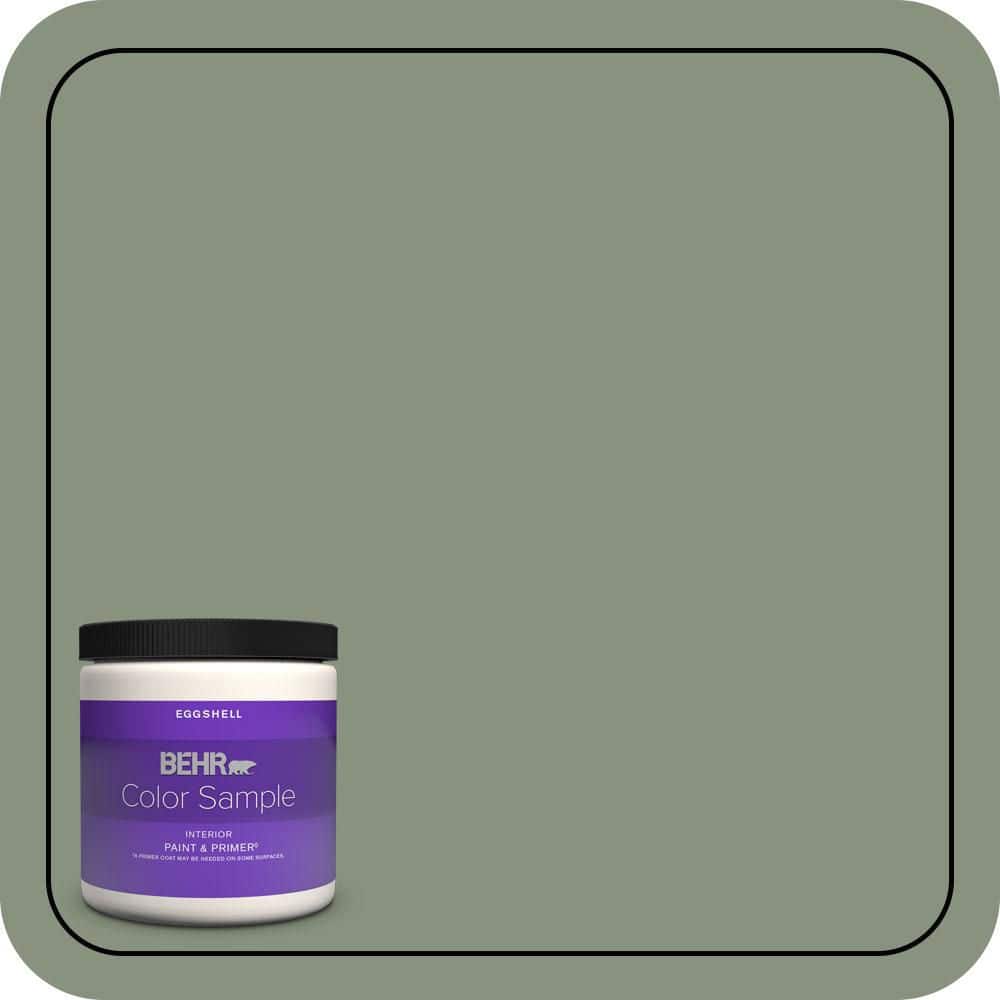 8 oz. #N390-5 Eucalyptus Wreath Eggshell Enamel Interior Paint & Primer Color Sample price history on PriceWatchPro