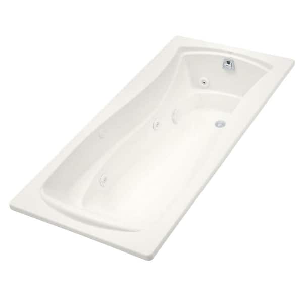 KOHLER Mariposa 6 ft. Whirlpool Tub with Right-Hand Drain in White