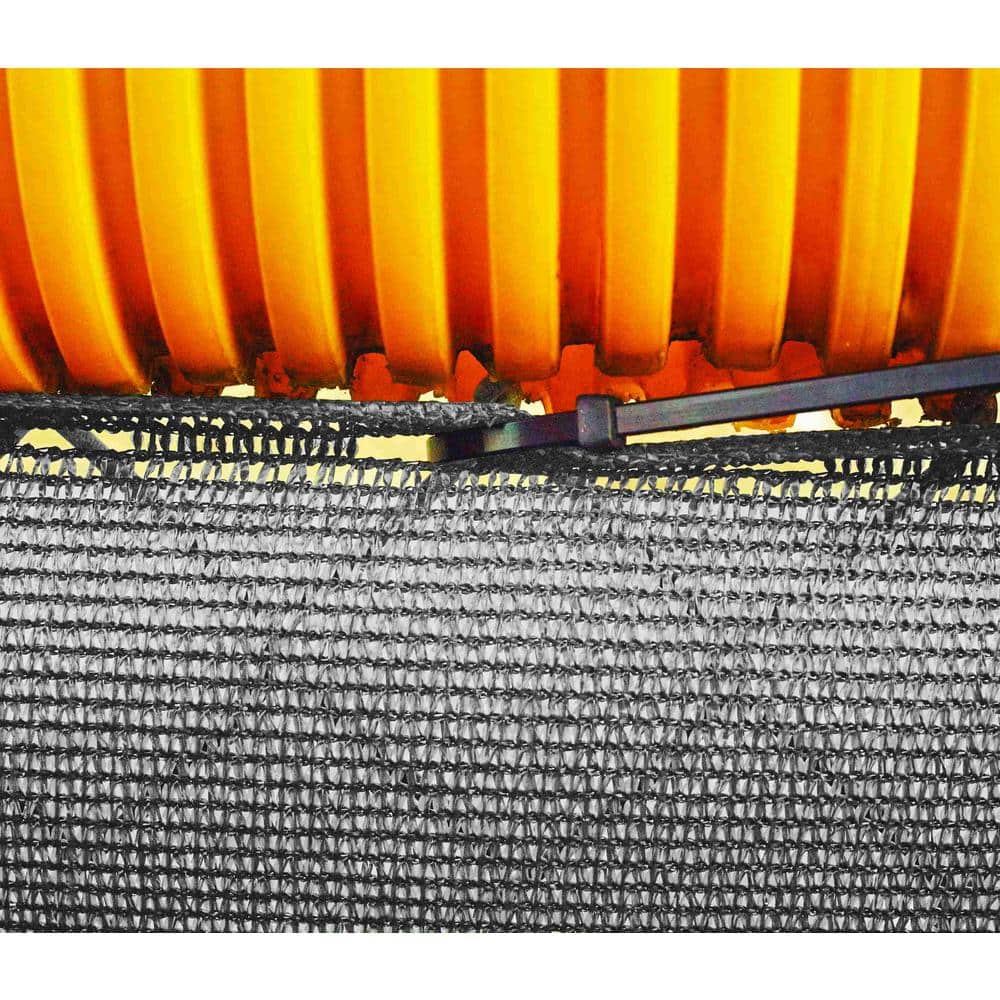 EZ Privacy Screen 44 in. x 50 ft. Grey Mesh Fence