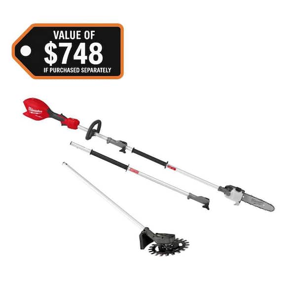 M18 FUEL 18V 10 in. Brushless Cordless Battery Powered QUIK-LOK Pole Saw w/ Reciprocator Attachment