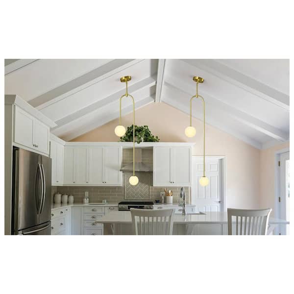 ZHLWIN Home Light 40-Watt 2-Lights Gold Modern Pendant Light