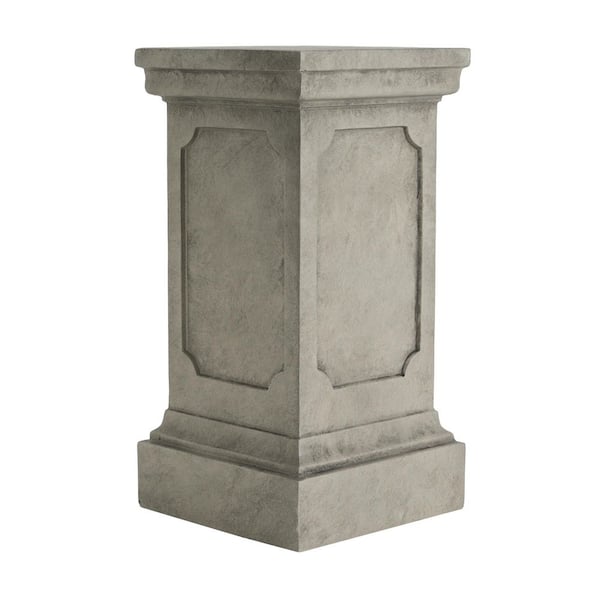 MPG 18 in. L x 18 in. W x 24 in. H Square Stand Stone in Light
