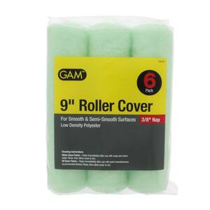 9 in. x 3/8 in. Low Density Polyester Roller Cover (18-Pack)