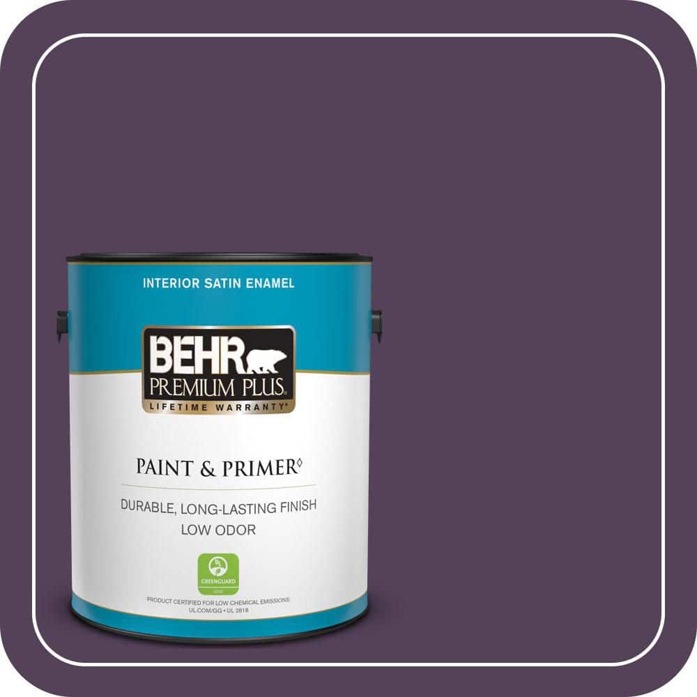 1 gal. #S-H-680 Purple Bloom Satin Enamel Low Odor Interior Paint & Primer price history on PriceWatchPro