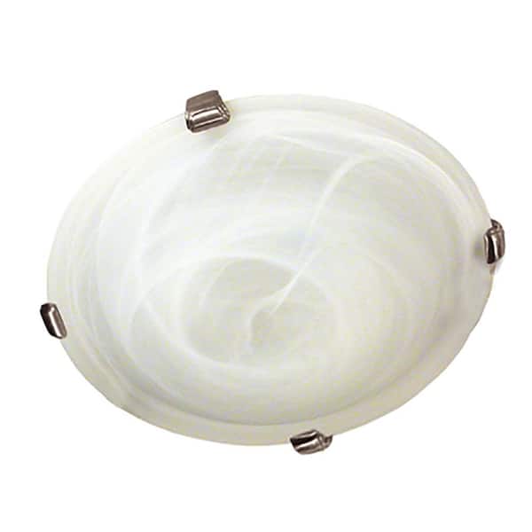 Cambridge 4-Light Satin Steel Flushmount