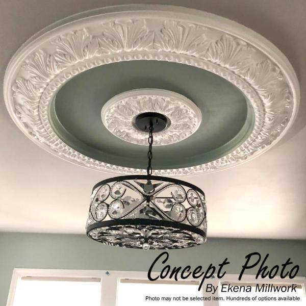 Ekena Millwork 40 1 2 In Devon Ceiling Ring 4 Of Complete Circle Cr39de Ekena Millwork 40 1 2 In Devon Ceiling, Ceiling Ring Molding
