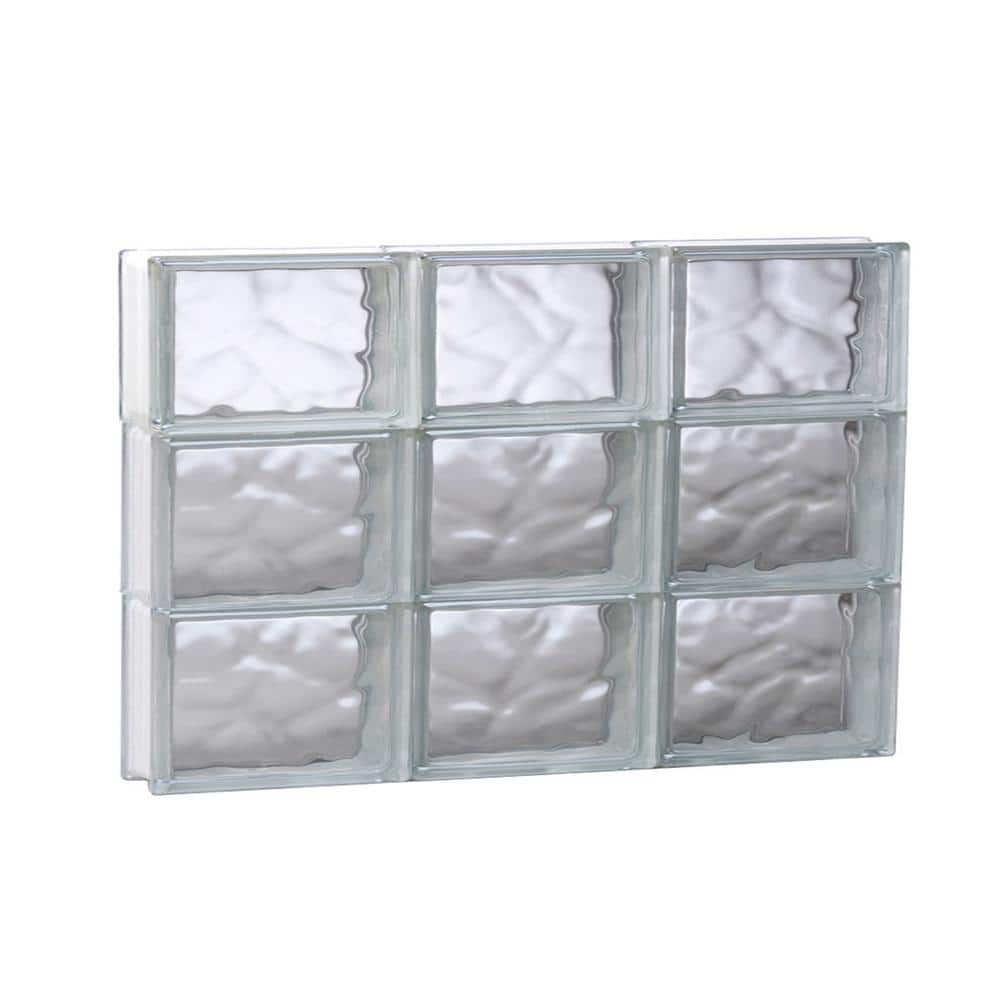 23.25 in. x 17.25 in. x 3.125 in. Frameless Wave Pattern Non-Vented Glass Block Window price history on PriceWatchPro