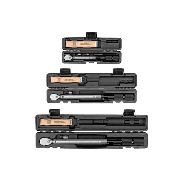 TEKTON 1/4,3/8,1/2 Inch Drive Dual-Direction Micrometer Torque