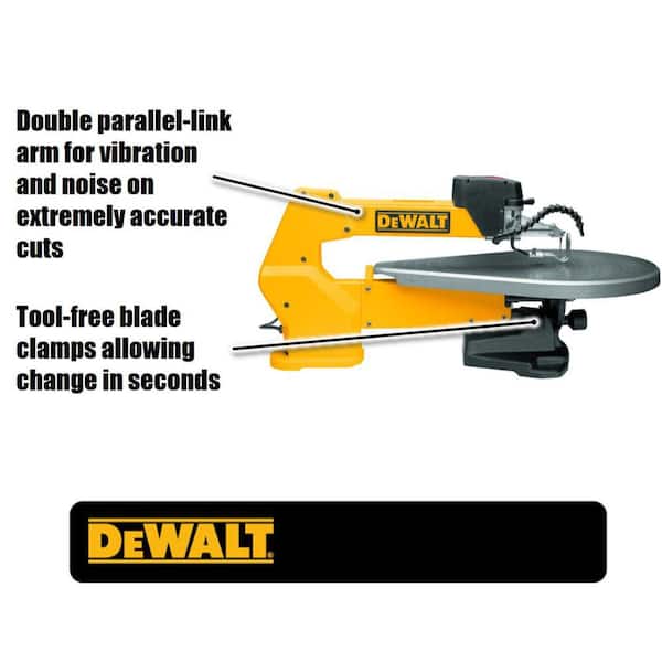 DEWALT 20 in. Variable-Speed Corded Scroll Saw and Scroll Saw Stand  DW788WDW7880 The Home Depot
