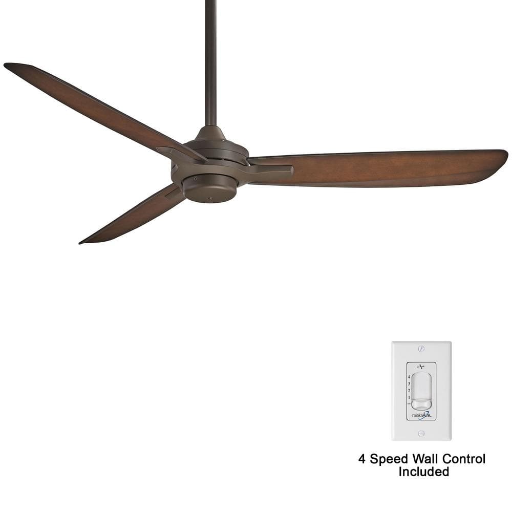 Rudolph 52 in. Indoor Oil Rubbed Bronze with Tobacco Ceiling Fan with Wall Control price history on PriceWatchPro