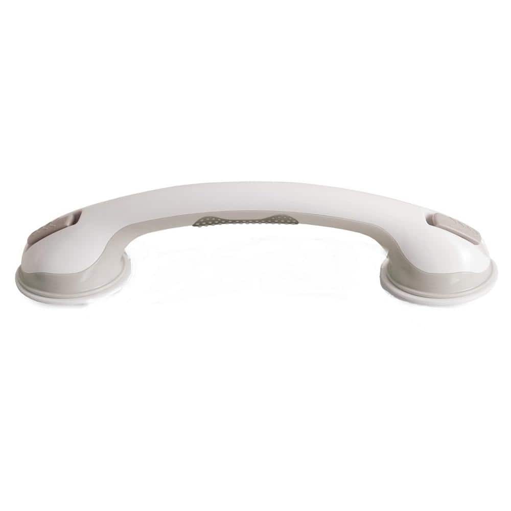 16 in. Concealed Screw Suction Cup Grab Bars For Bathtubs and Showers in White Grey price history on PriceWatchPro