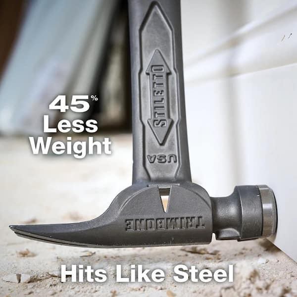 TRIMBONE Titanium Smooth Face with Curved Handle with TRIMBONE Pink Replacement Grip