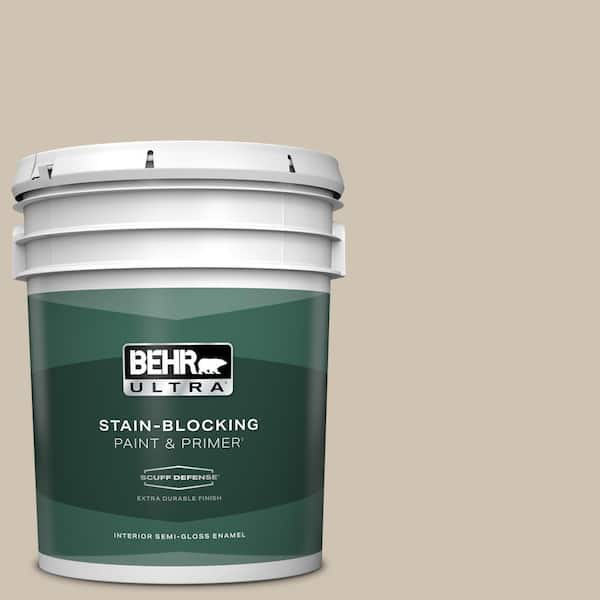 BEHR ULTRA 5 gal. #BXC-04 Cavern Echo Extra Durable Semi-Gloss Enamel Interior Paint & Primer