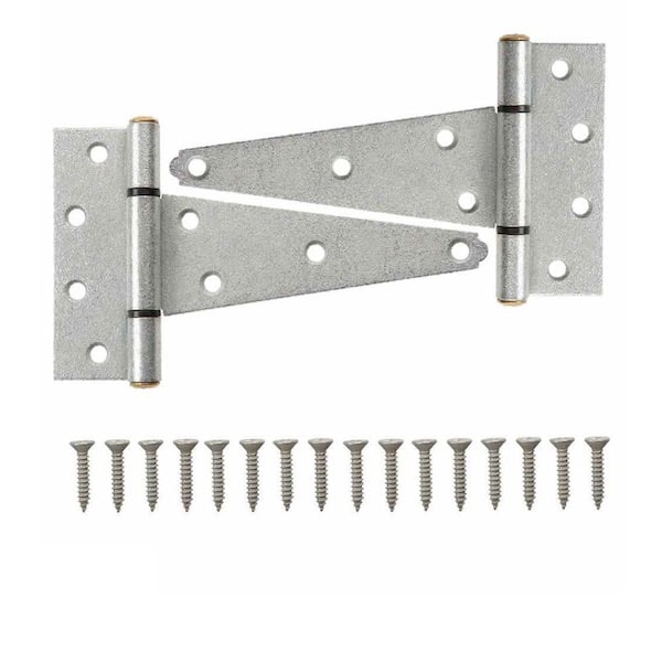 Everbilt 6 in. Galvanized Gate Tee Hinge (2-Pack)