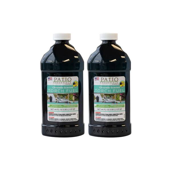 PATIO ESSENTIALS 44 oz. CitronellaScented Torch Fuel With Pop Up Spout, 2Pack PETF0442P