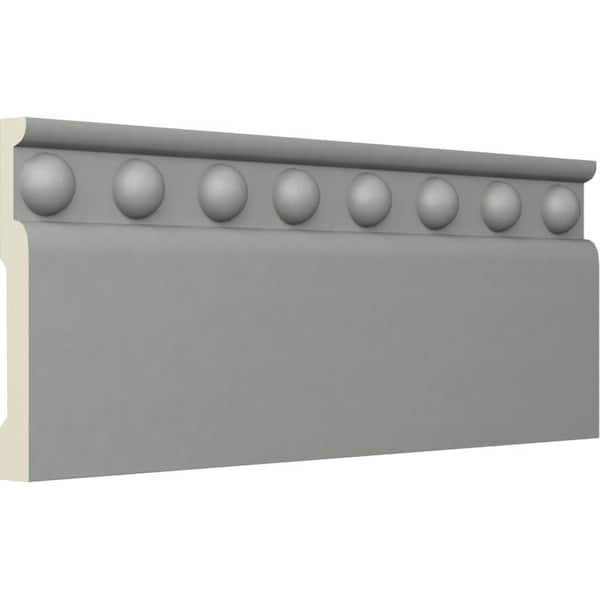 1/2 in. x 3-7/8 in. x 94-1/2 in. Polyurethane Ashford Baseboard Moulding