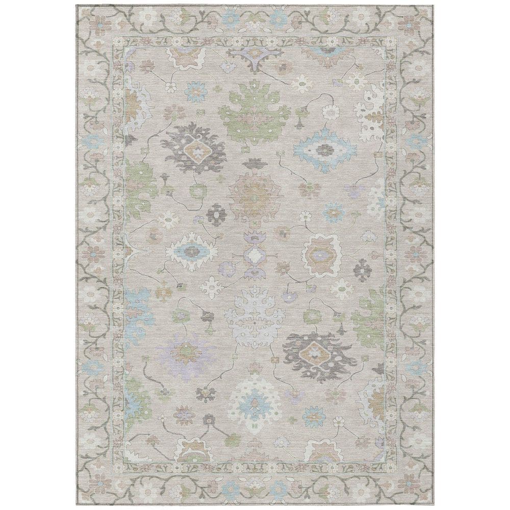 Chantille Machine Washable Indoor/Outdoor Abstract ACN2675 Linen 8 ft. x 10 ft. Area Rug price history on PriceWatchPro