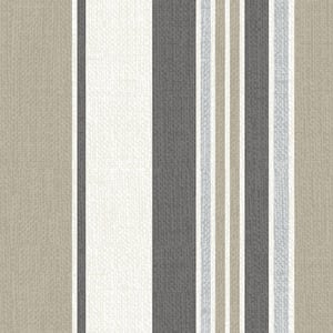 46 in. x 26 in. Outdoor Loveseat Cushion Set in Taupe Grey Linen Stripe