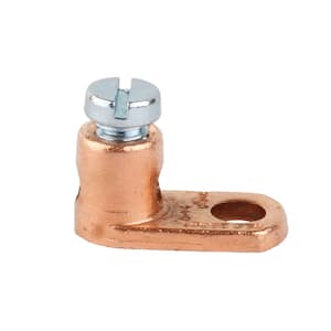 14 AWG to 8 AWG Copper Barrel Mechanical Lug (2-Pack)