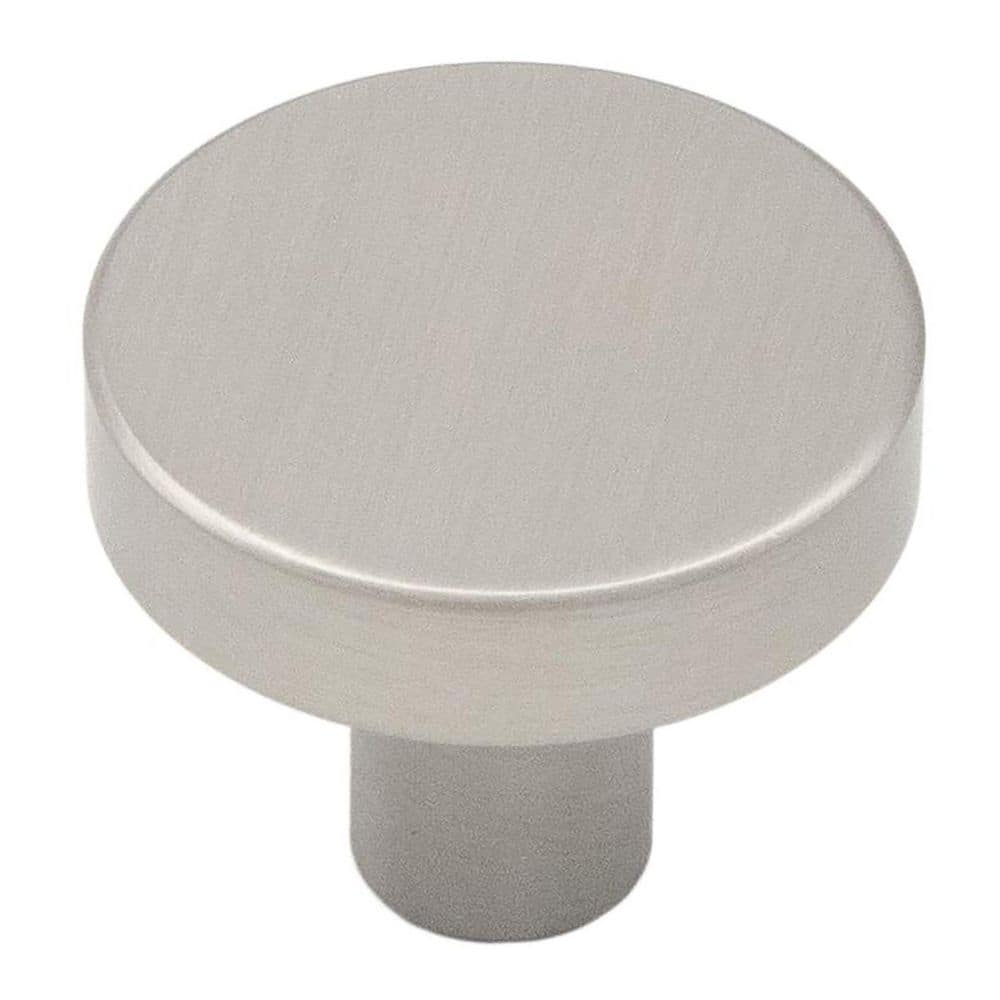 Crew Collection Round Knob 1-1/8 in. Diameter Satin Nickel Round Cabinet Knob (Set of 10) price history on PriceWatchPro
