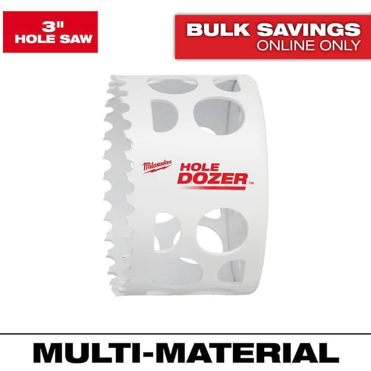 Milwaukee 3 in. Hole Dozer Bi-Metal Hole Saw
