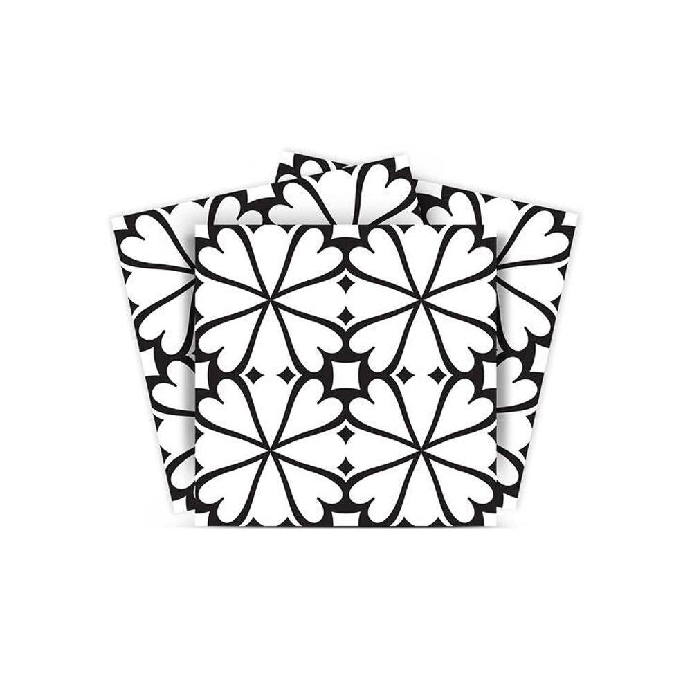 Black and White BKW7 8 in. x 8 in. Vinyl Peel and Stick Tile (24 Tiles, 10.67 sq.ft./Pack) price history on PriceWatchPro
