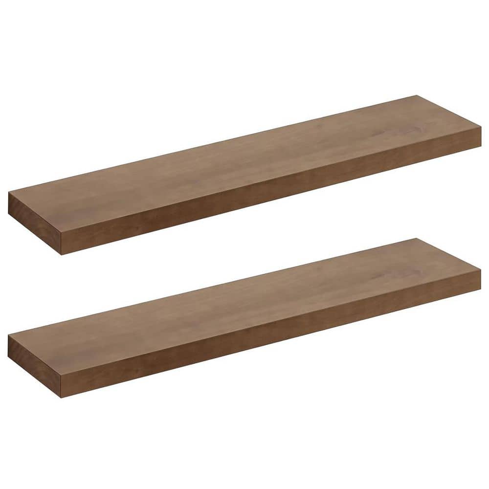 36 in. W x 8 in. D Brown Floating Shelves Decorative Wall Shelf 