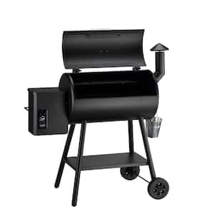 553 sq. in. Wood Pellet Grill and Smoker in Black