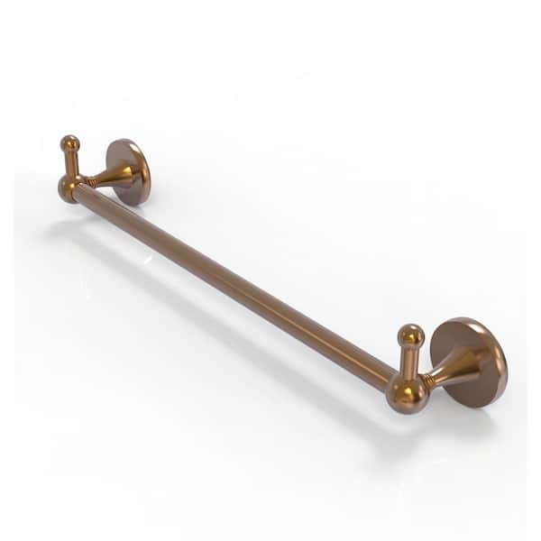 Allied Brass Shadwell Collection 30 in. Towel Bar with Integrated Hooks in Brushed Bronze