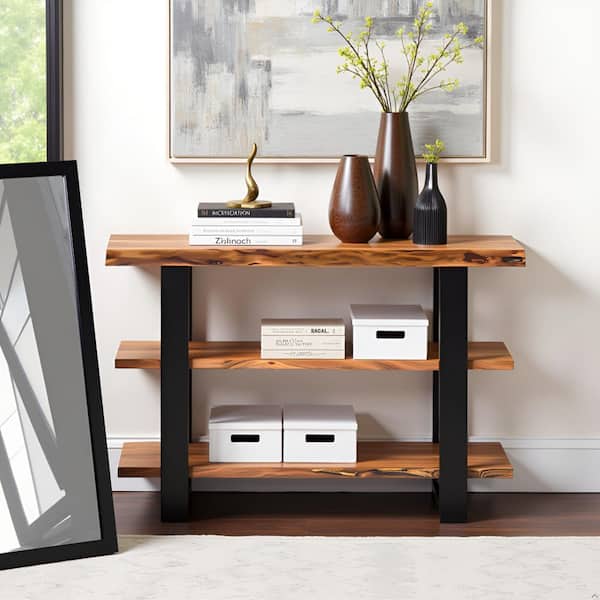 Alaterre Furniture Alpine 48 in. Natural Standard Rectangle Wood