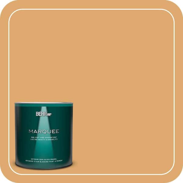 BEHR MARQUEE 1 qt. Home Decorators Collection #HDC-FL13-2 Corn Maze Semi-Gloss Enamel Interior Paint & Primer