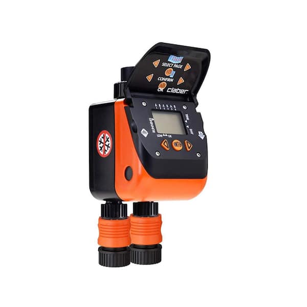 Unbranded Claber Aquadue Duplo Evolution Dual-Outlet Digital Garden Sprinkler Timer